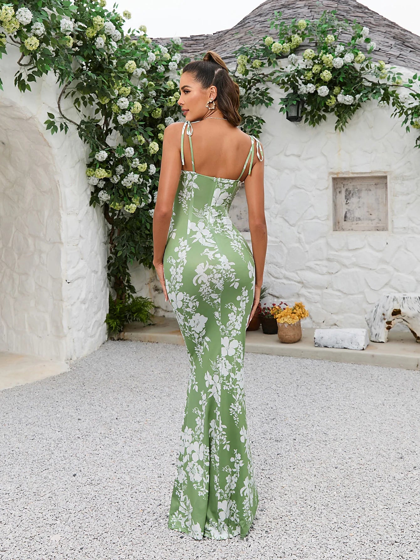 Floral Mermaid Maxi Dress