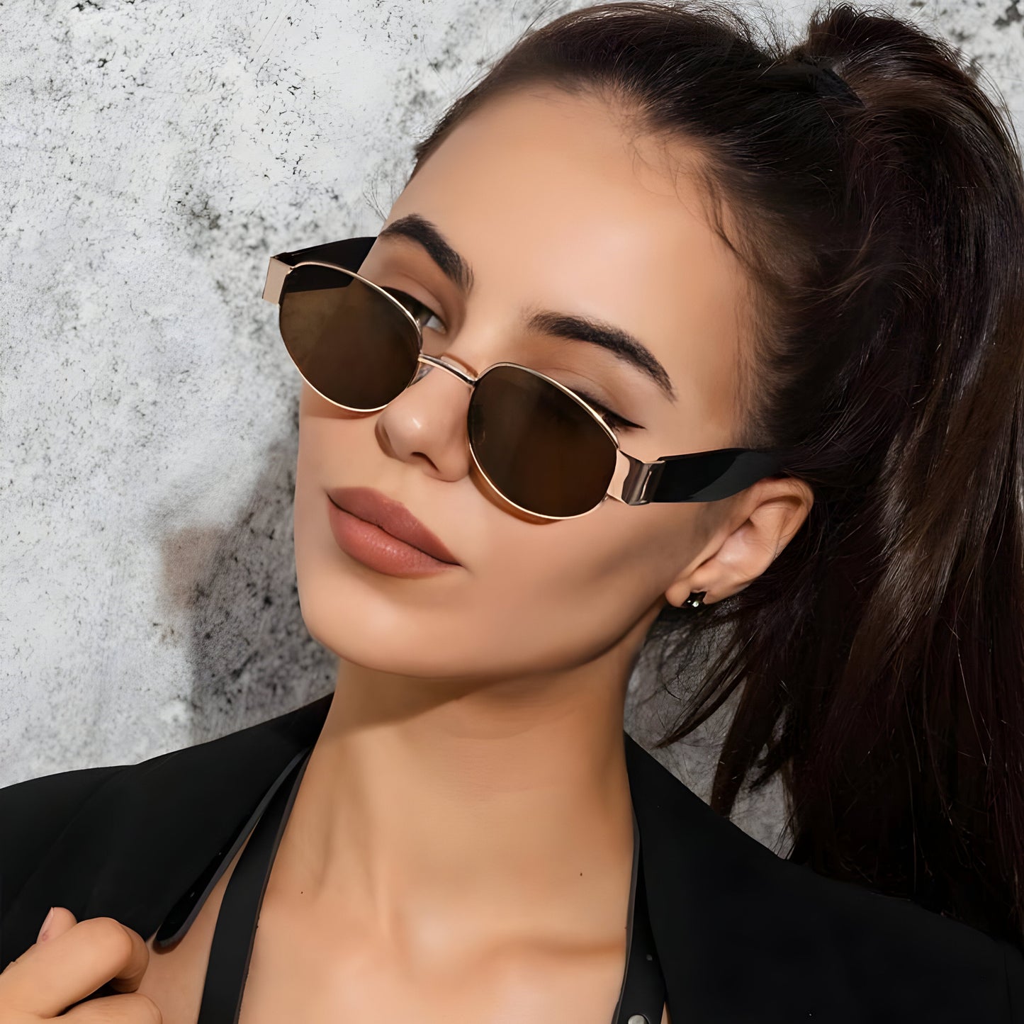 Trendy Oval Sunglasses